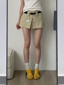 กางเกงขาสั้นทรงเอเอวสูงทรงหลวมสำหรับผู้หญิงในช่วงฤดูร้อน กางเกงขาสั้นทรงทำงานแบบบาง ทรงหลวม ทรงหลวม สไตล์อเมริกัน