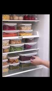 Food Container 1 Set Wadah Makanan Kulkas Piknik Tepak Makanan Transparan Fresh Box Bagus