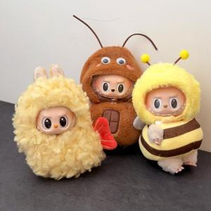 Labubu Plushie Set Tôm Hùm Côn Khối Ba Lo Trang Trí Quần Áo Đứng Phong Cách Mới Thời Trang Dụng Cụ Đồ Chơi Thân Thiện Với Mọi Lứa Tuổi