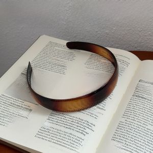 South Korea Import Ins Bloggers Same Style Ink Brown Black Wide Edge Acrylic Headband with Teeth Non Slip Hairpin Hair Hoop