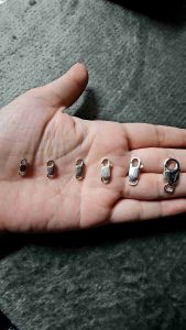Lock silver for bracelet and necklace lock silver 92.5 italy silver jewelry (TUNAY NA SILVER)