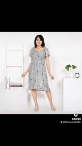 Dress Midi Zahra Modis Bahan Rayon Premium