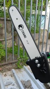 เลื่อยไฟฟ้าแบตเตอรี่ ไร้สาย เลื่อยแบตเตอรี่ 2 ก้อน บาร์ 11.5 พร้อมโซ่ ยี่ห้อช้าง ตัดง่าย