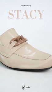 SEIS Stacy Sandal Mules Wanita Heels 5 cm