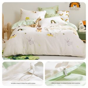 Luolai Kids | Childrens Girls 100% Cotton Quilt Cover 150x200
