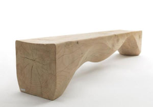 Stylish Creative Solid Wood For Home Long Stool Designer Art Clothing Store Log Display Stool B & B Shoe Change Stool