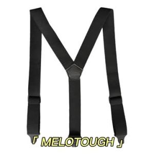 Melo Tough Y Back Suspenders Airport Friendly Suspenders No Buzz with Plastic Clip 1.5 Inch Fully Elastic Braces