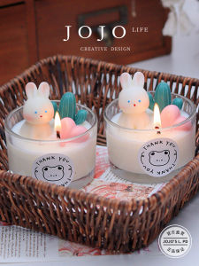 JOJOS L. PD Zirconium Rabbit Shaped Aromatherapy Candle Atmosphere Bedroom Decorations | Ton Zirconia Soy Wax Candles