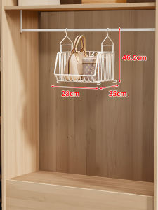 Multi-layer Closet Organizer Hangable Storage Bag with Stackable Function for Clothes and Bags