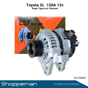 TOYOTA 2L ALTERNATOR ASSEMBLY DEEP TYPE WITHOUT VACUUM 120A 12V BY-0380IR