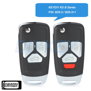KEYDIY KD B Series P/N: B26-3 / B26-3+1 for Audi Style Universal Remote Key for KD900 KD-X2 Mini KD KD-MAX