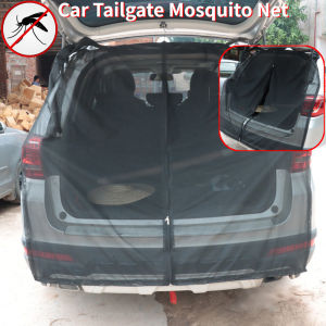 Magnetic trunk mesh breathable mosquito resistant environmentally friendly mesh curtains SUV tailgate mosquito net RV Summer