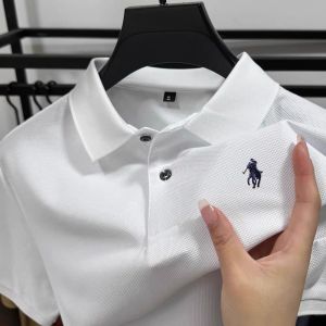 Áo Polo Nam 100% Cotton Thuần Chất Mùa Hè Tay Ngắn Phong Cách Thời Trang Công Sở Cao Cấp Có Thêu Tinh Xảo Có Thể Tùy Chỉnh