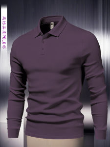 Áo Thun Polo Nam Tay Dài Thường Ngày Cổ Polo Ôm Vừa Vặn Giản Dị Phong Cách Mỹ Cổ Điển Mùa Xuân Thu Thường Ngày
