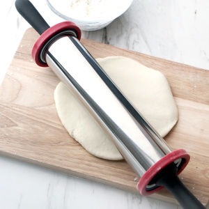 Adjustable Stainless Steel Rolling Pin 19 Inches Baking Thickness Regulation Non-stick Kitchen Cooking Tool Baking DIY Equipment