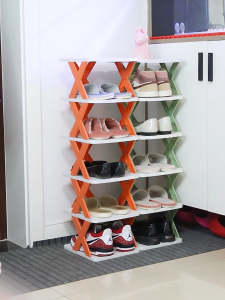 【sg】HXR DIY Multi-layer Stackable Small BTO Shoe Rack Doorway Narrow Space Saving Furniture Storage Rack