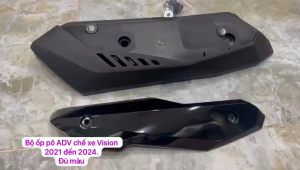 Bộ ốp pô kiểu ADV chế xe Vision 2021 đến 2024 có đủ phụ kiện kèm theo