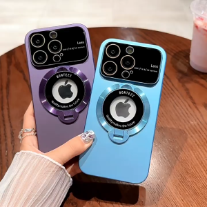 CCOcase.TH กระจกเลนส์บานใหญ่ตั้งได้ Magnetic Case For iPhone 17 16 15 14 13 12 11 Promax Pro Plus เคสไอโฟน เคสกันกระแทก เคสสำหรับไอโฟน