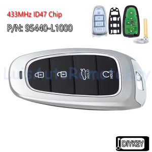 4 Buttons Smart Remote Car Key Fob 433MHz ID47 Chip for Hyundai Sonata 2019 2020 2021 2022 95440-L1000 95440-L1210 95440-L1310