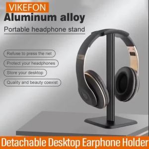 VIKEFON Headphone Stand Desktop Headset Holder-Desk Earphone Stand for All Headsets Such as Airpods Max HyperX Gaming Headphones