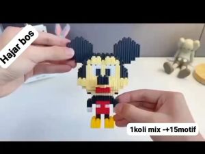 Mainan Block Susun Model DIY Karakter Mainan Puzzle Toy Bricks DIY 3D Ukuran Sedang