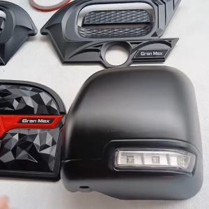 Paket Cover Spion Handle Outer Trapesium Tutup Tangki Mobil Daihatsu Gran Max Hitam Variant