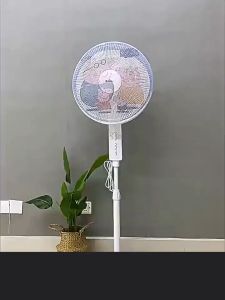 (แบบมีสายรูด) ฝาครอบพัดลม แบบตาข่าย ขนาด 16/22นิ้ว ฝาคลุมพัดลม ป้องกันเด็กเอานิ้วแหน่ /2092