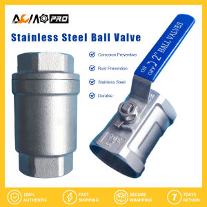 AumoPro 1PC ss316 Stop Kran Ball Valve Sankyo Stainless One-piece Ball Valve Female Tap Switch Heavy Duty Ball Valve with Lock Steam and Gas Sanitary Ball Valve