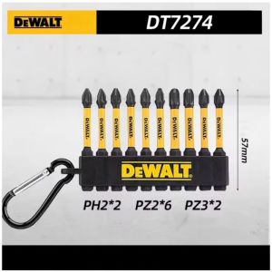 DeWalt | DEWALT DT7274-QZ 10pc Mixed PH PZ Bit Set FLEXTORQ Screw Driving Keyring for Power Tools Accessory