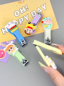 Shin Chan Cartoon Nail Clippers Anime Hangyodon Lotso Stainless Steel Toe Nail Cutter Kids Creative Manicure Tools