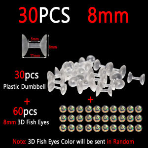 30 Mắt Cá Giả Không Trọng Lượng Cho Mồi Câu Ruồi Mắt Cá 3D Epoxy Chân Thực Dành Cho Mồi Minnow Crazy Charlie Mồi Câu Cá Giả Dùng Cho Câu Cá Biển Sông Hồ