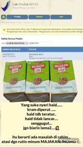 Majakani Momo isi 15 kaplet obat Keputihan dan haid tidak lancar ORI bisa COD