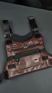 Tas Dada Kulit PU Leather Merk Polo Amstar Best Quality Tas Selempang Dada Chest Bag Tas Rompi Tas Sepeda Tas Tactical Tas Selempang Anti Air