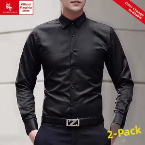 JIFANPAUL | Spring & Autumn Mens Shirts 2025 New Style Business Formal Iron-Free Shirts