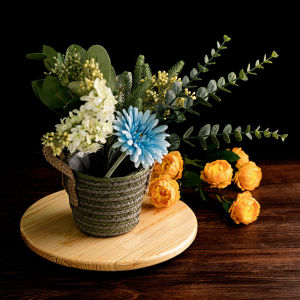 Hộp Đựng Hoa Chuyền Động Hộp Đựng Hoa Hộp Đựng Hoa Tươi Màu Gỗ Đĩa Xoay Đồ Trang Trí Nhà Đĩa Xoay Cho Nhà Vườn