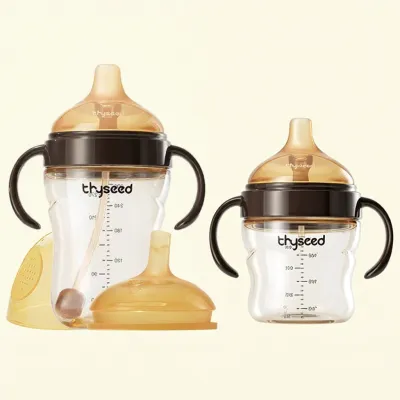 Thyseed | Chai Sữa Chống Đầy hơi PPSU và Silicone Mồm Rộng