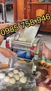 Máy Cán Bột Cắt Sợi Làm Mì Tươi Chạy Điện FKM240 Inox Toàn Bộ Trục Cán 24cm