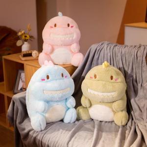 MEISITEKEKE | Cute Dinosaur Nap Pillow Blanket 2-in-1 Car Cushion Coral Fleece