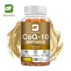 BEWORTHS CoQ10 Capsules 200 Mg Coenzyme Q10 dành cho người ăn chay để cung cấp năng lượng Hỗ trợ trái tim khỏe mạnh Bảo vệ chất chống oxy hóa