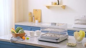 英国CUKO高端电蒸锅 - 家用20L多功能透明蒸锅 UK CUKO Premium Electric Steamer – 20L Multi-Functional Home Steam Cooker