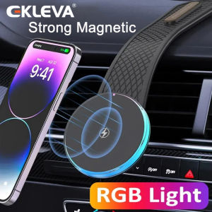 รถแม่เหล็กที่วางโทรศัพท์ 15 14 13 12 Pro Max Macsafe รับ EKLEVA สถานีชาร์จแบบรวดเร็ว