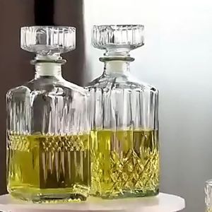 SEVERO Whiskey Decanter Wine Bottle Botol Kaca Tempat Menyimpan Simpan Air Minum Whisky Whiski Anggur