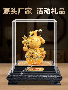 Gourd Ornament Velvet Sand Gold Hundred Blessings at the Door Creative Home Decorations Wealth Attracting New Arrival Gift
