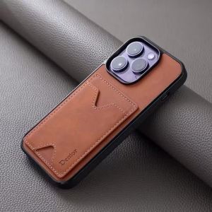 EUCAGR Ví Đựng Điện Thoại Bằng Da PU Sang Trọng Có Ngăn Đựng Thẻ Từ Tính Cho iPhone 18 Pro Max 18Pro Ốp Lưng Chống Sốc Chống Trầy Xước