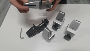 Desk Divider Clamp Privacy Panel Clamp Bracket Privacy Panel Support Bar Table Separation Baffle Holder Aluminum Alloy Fixture Clamps