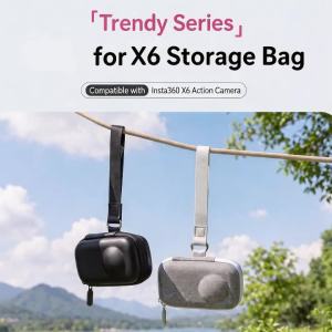 Insta360 X6 Hộp Đựng Chống Trầy Xước Di Động Du Lịch Mini Túi Bảo Quản Máy Ảnh Vỏ Bảo Vệ Cho Phụ Kiện Camera Hành Động