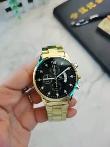 Jam Tangan Anti Air Sport Jam Tangan Kuarsa Multifungsi Pria Tiga Mata Enam Pin Jam Tangan Bercahaya Canggih Pria
