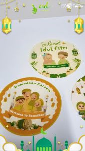 Stiker Sticker Hiasan Aksesoris Lebaran - Idul Fitri - B2