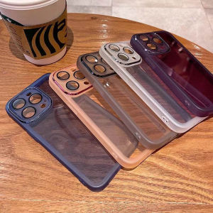 Roazic Với tấm dán bảo vệ ống kính Trong Suốt Ốp điện thoại cho Iphone X XS Max XR 7 8 6 6S Cộng Với Mạ Cover Quay Lại Rõ Ràng Ốp điện thoại mềm