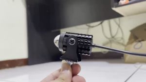 Lampu Tembak Laser Motor D2 Mini 2 Warna Putih Kuning High Low Waterproof SUPER TERANG 1 paket 2 PCS plus SAKLAR